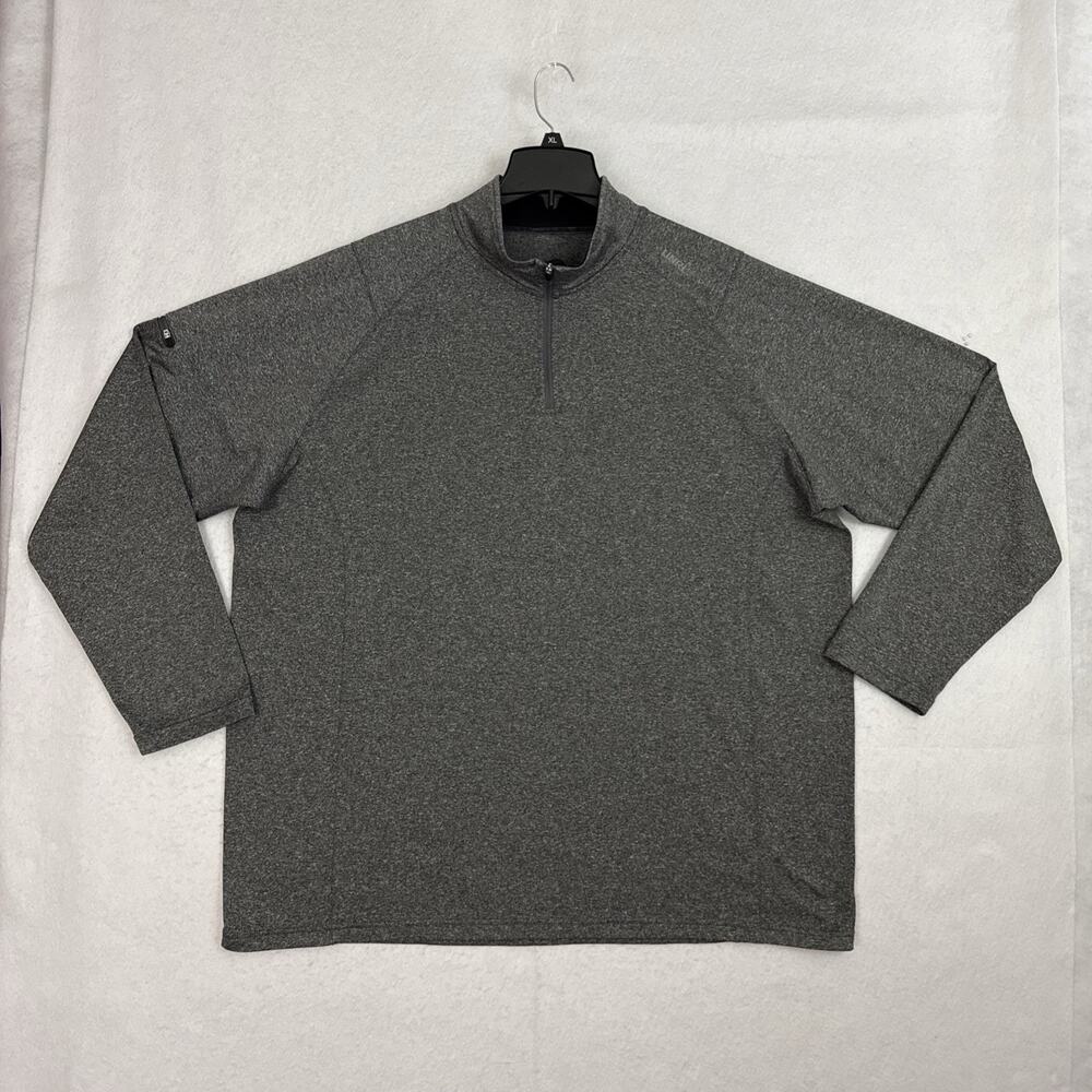 UNRL Elite Quarter Zip Pullover Mens 3XL Gray Heather Performance Stretch Golf - Picture 3 of 14